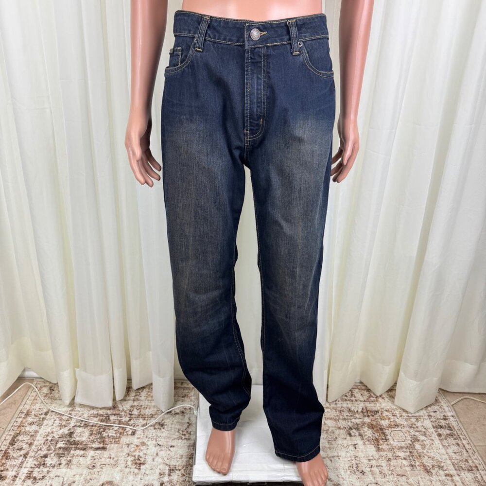 Chapel & Greed Straight Fit Jeans Men’s 36x34 Dark Wash Denim